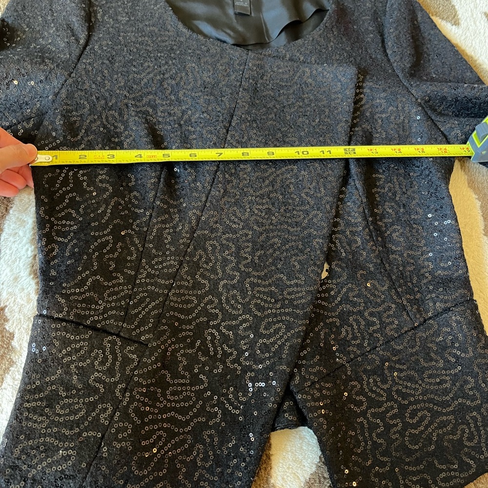 Banana Republic Sequin Blazer Black 4 - Picture 5 of 6